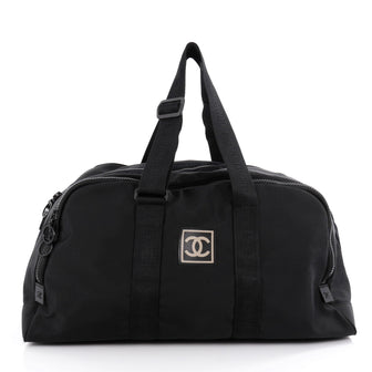 Chanel Sport Line Satchel Nylon Large Black