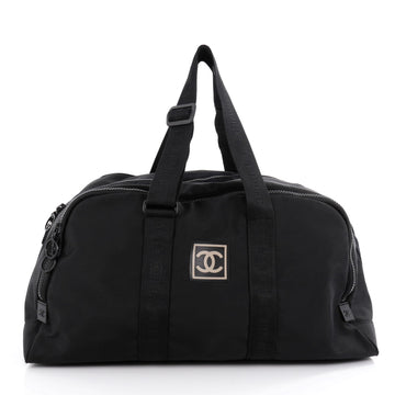 Chanel Sport Line Satchel Nylon Large Black
