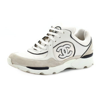 Chanel Women's CC Low-Top Sneakers Leather and Mesh