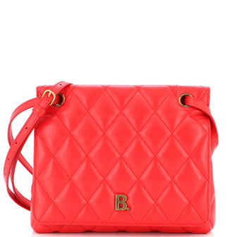 Balenciaga Touch B. Shoulder Bag Quilted Leather Medium