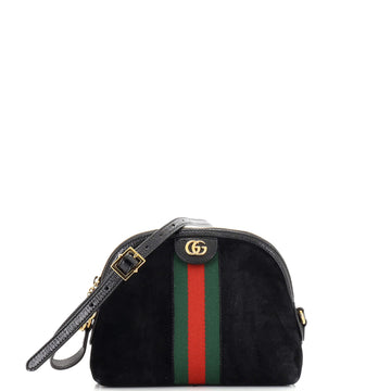 Gucci Ophidia Dome Shoulder Bag Suede Small