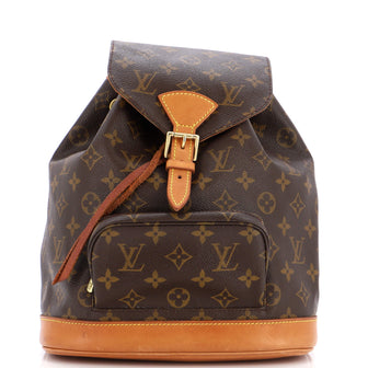 Louis Vuitton Vintage Montsouris Backpack Monogram Canvas MM