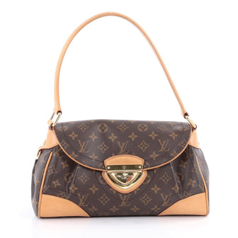 Louis Vuitton Beverly Handbag Monogram Canvas MM Brown