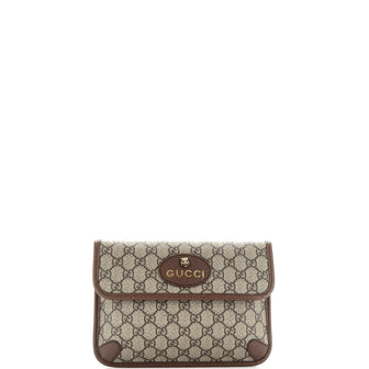 Gucci Neo Vintage Flap Belt Bag GG Coated Canvas