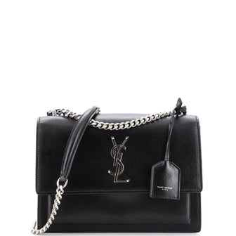 Saint Laurent Sunset Crossbody Bag Leather Medium