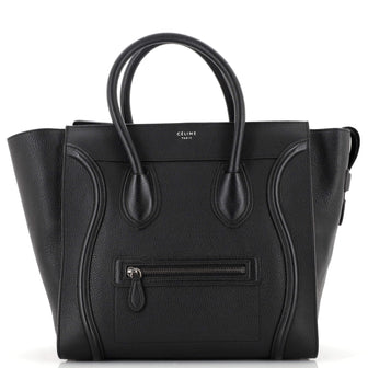 Celine Luggage Bag Grainy Leather Mini