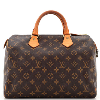 Louis Vuitton Speedy Handbag Monogram Canvas 30