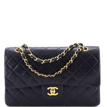 Chanel Vintage Classic Double Flap Bag Quilted Lambskin Medium
