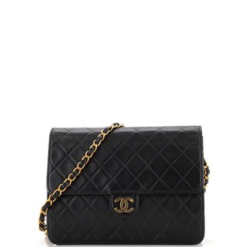 Chanel Vintage Clutch with Chain Quilted Leather Small