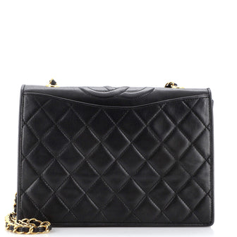 Chanel Vintage CC Full Flap Bag Quilted Lambskin Medium