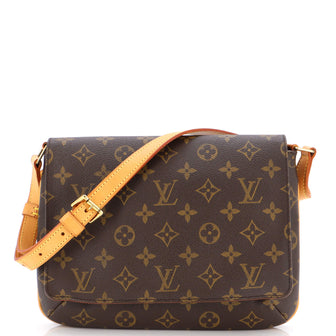 Louis Vuitton Musette Tango Handbag Monogram Canvas