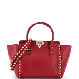Valentino Garavani Rockstud Tote Rigid Leather Small