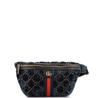 Gucci Ophidia Zip Belt Bag GG Velvet