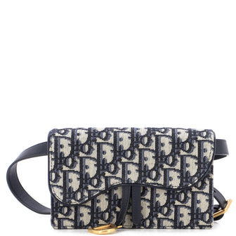 Christian Dior Saddle Rectangular Belt Bag Oblique Canvas