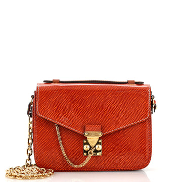 Louis Vuitton Pochette Metis Shiny Epi Leather with Monogram Canvas Mini