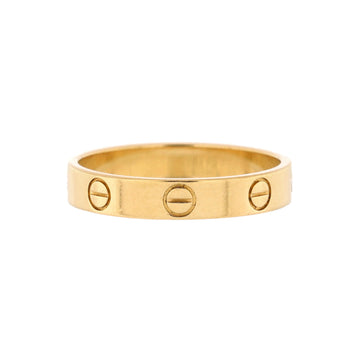Cartier Love Wedding Band Ring 18K Yellow Gold
