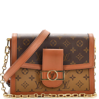 Louis Vuitton Dauphine Shoulder Bag Reverse Monogram Canvas MM