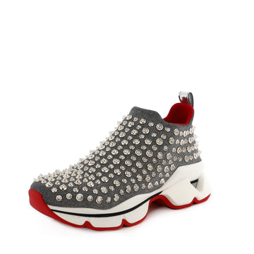 Christian Louboutin Women's Spike Sock Sneakers Spiked Neoprene