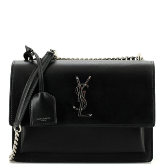Saint Laurent Sunset Crossbody Bag Leather Medium