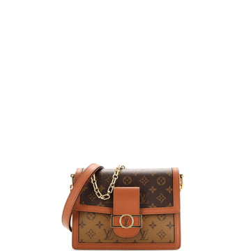 Louis Vuitton Dauphine Shoulder Bag Reverse Monogram Canvas MM