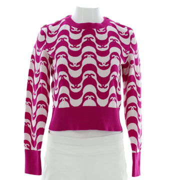Chanel Women's CC Logo Button Crewneck Sweater Cashmere