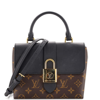 Louis Vuitton Locky Handbag Monogram Canvas with Leather BB