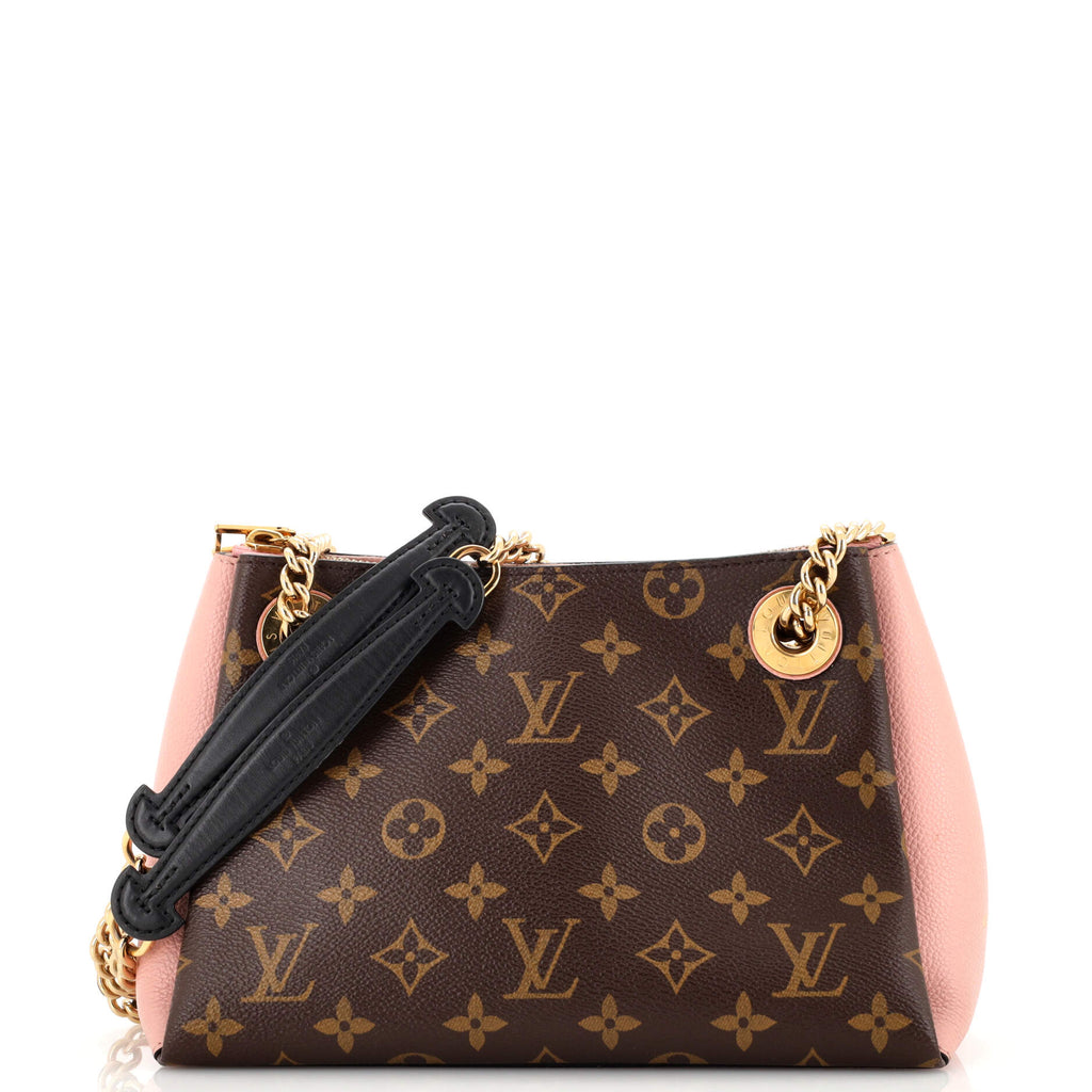 Louis Vuitton Surene BB Shoulder Bag Monogram Canvas Leather Brown