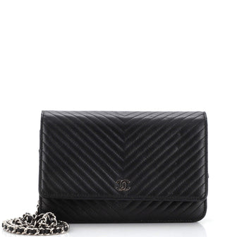 Chanel Wallet on Chain Chevron Lambskin