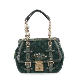 Louis Vuitton Gracie Handbag Monogram Velour and 2114701