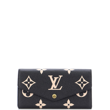 Louis Vuitton Sarah Wallet NM Bicolor Monogram Empreinte Giant