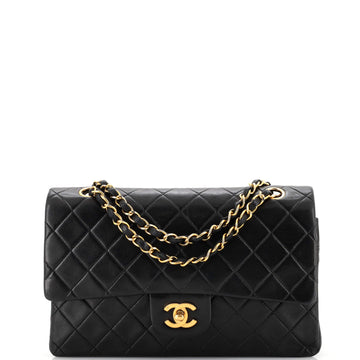 Chanel Vintage Classic Double Flap Bag Quilted Lambskin Medium