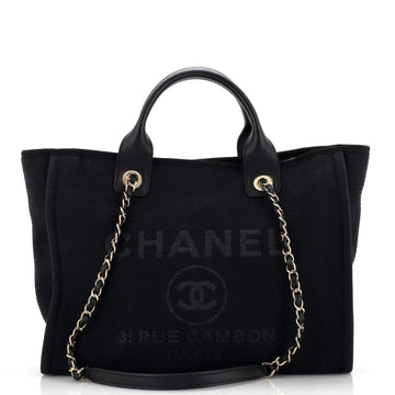 Chanel Deauville NM Tote Mixed Fibers Small