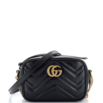Gucci GG Marmont Shoulder Bag Matelasse Leather Mini