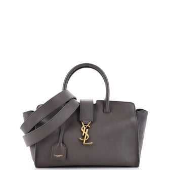 Saint Laurent Monogram Cabas Downtown Leather with Suede Baby