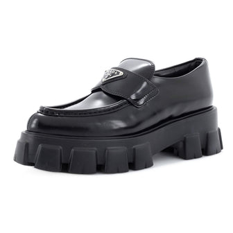 Prada Women's Monolith Loafers Leather