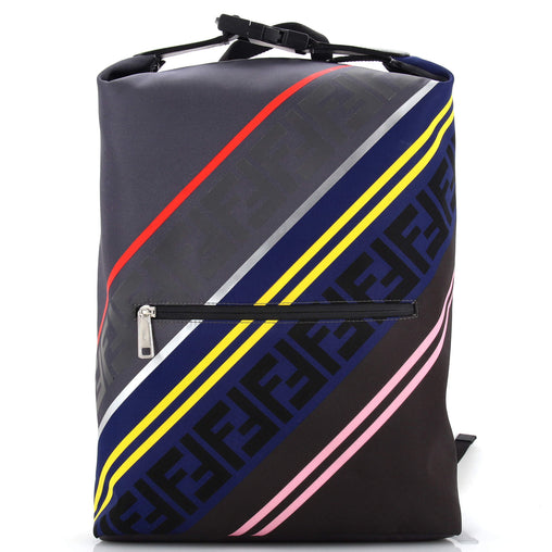 FENDI 8BZ045 Zucca logo knapsack backpack Backpack Nylon Navy/SilverHardware FENDI 8BZ045 Zucca logo knapsack backpack Backpack Nylon  main image 2