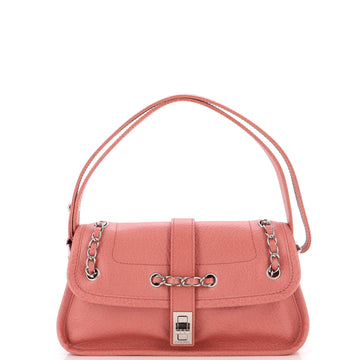 Chanel Vintage Mademoiselle Lock Flap Bag Leather Small