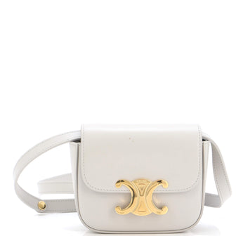 Celine Triomphe Shoulder Bag Smooth Calfskin Mini