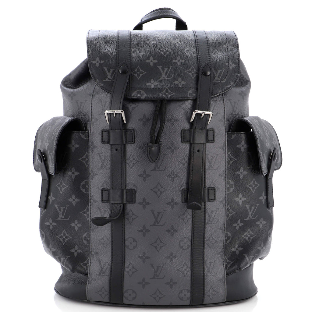 Louis Vuitton Christopher Backpack in Coated Canvas with Black