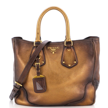 Prada Convertible Open Tote Ombre Vitello Daino Medium
