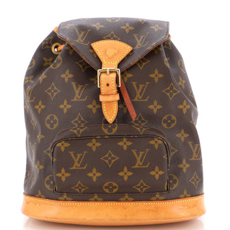 Louis Vuitton Vintage Montsouris Backpack Monogram Canvas MM