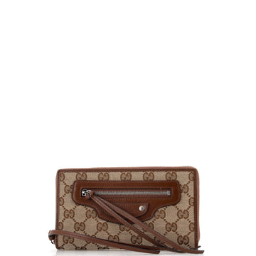 Balenciaga x Gucci The Hacker Project Neo Classic Zip Wallet GG Canvas Long