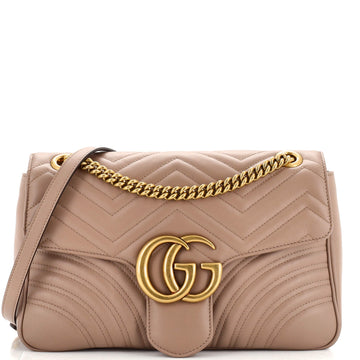 Gucci GG Marmont Flap Bag Matelasse Leather Medium