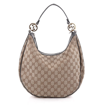 Gucci Twins Hobo GG Canvas Medium Brown 2114801