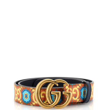 Gucci Aria 100th Anniversary GG Marmont Belt Kaleidoscope Print GG Coated Canvas Medium