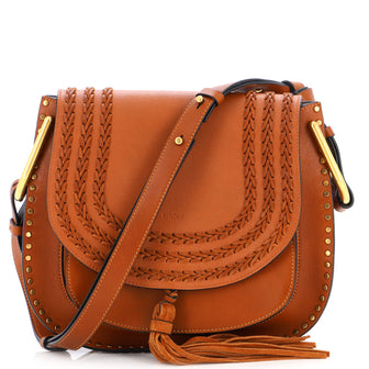 Chloe Hudson Handbag Whipstitch Leather Medium