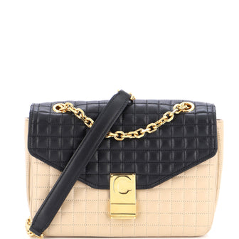 Celine C Bag Quilted Leather Medium