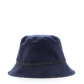 Christian Dior Teddy D Reversible Bucket Hat Cotton and Oblique Canvas