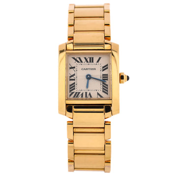 Cartier Tank Francaise Quartz Watch Yellow Gold 20