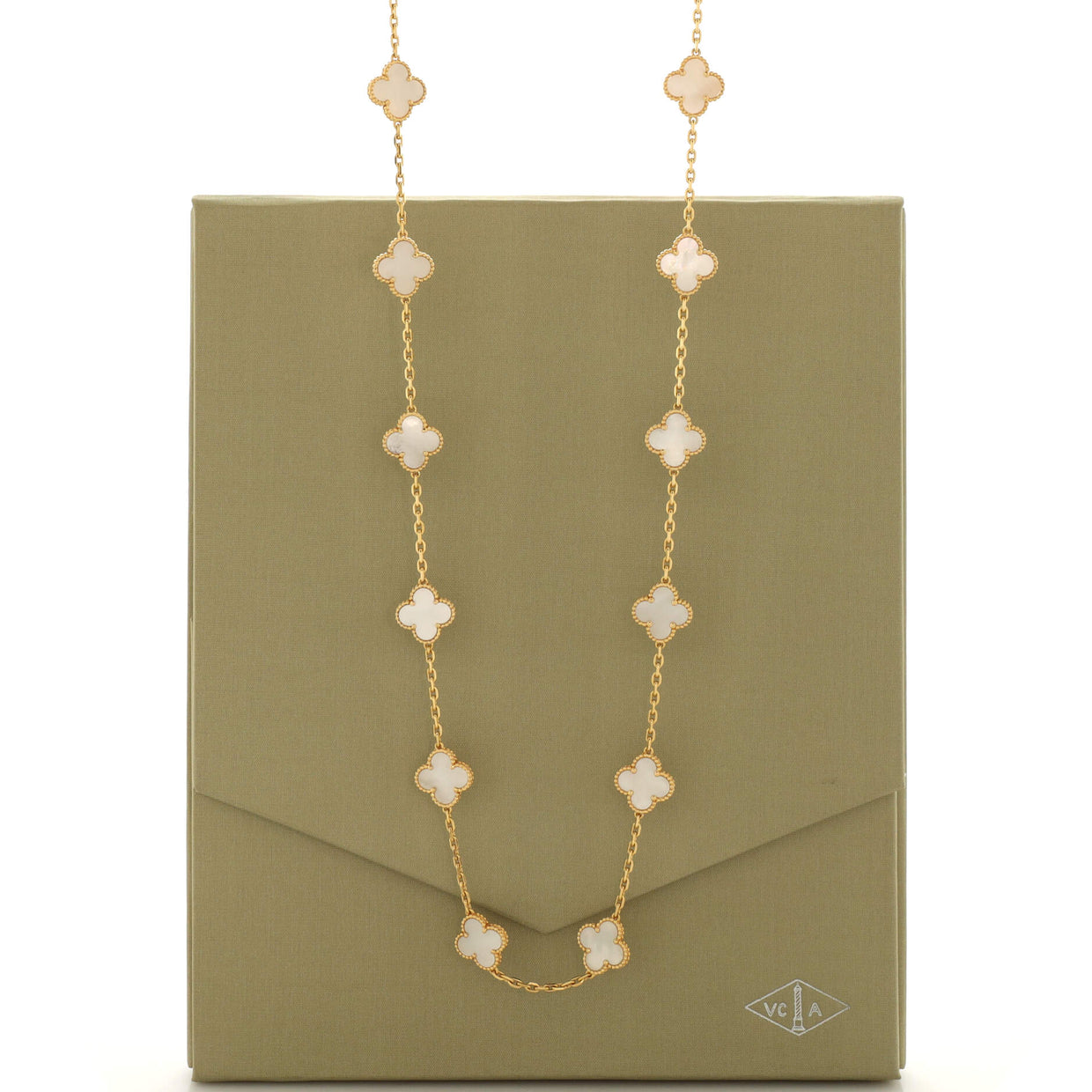 Van Cleef Arpels Vintage Alhambra 20 Motifs Necklace 18K Yellow Gold van-cleef-arpels-vintage-alhambra-20-motifs-necklace-18k-yellow-gold